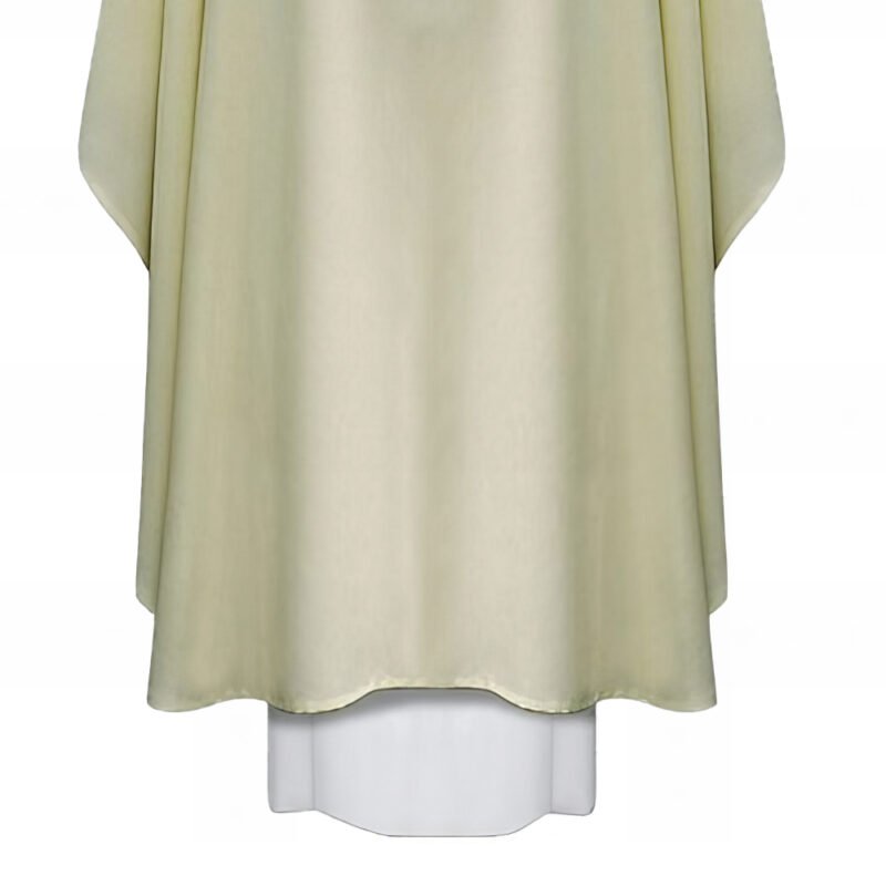 Cream Embroidered Chasuble W70522