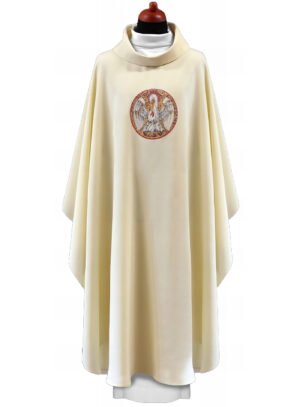 Cream Embroidered Chasuble W7111
