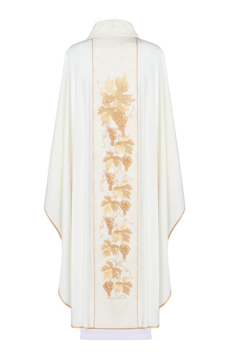 Ecru Embroidered Chasuble W71181