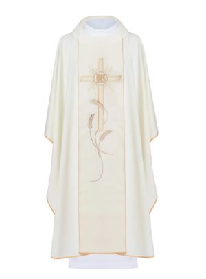 Ecru Embroidered Chasuble W7120