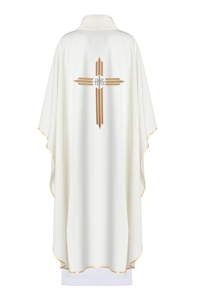 Ecru Embroidered Chasuble W71281
