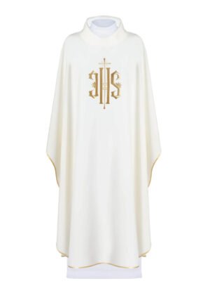 Ecru Embroidered Chasuble W7131