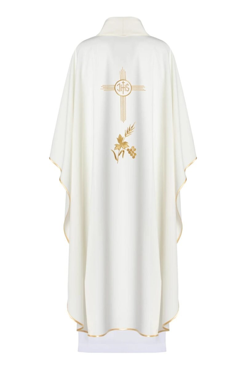Ecru Embroidered Chasuble W71321