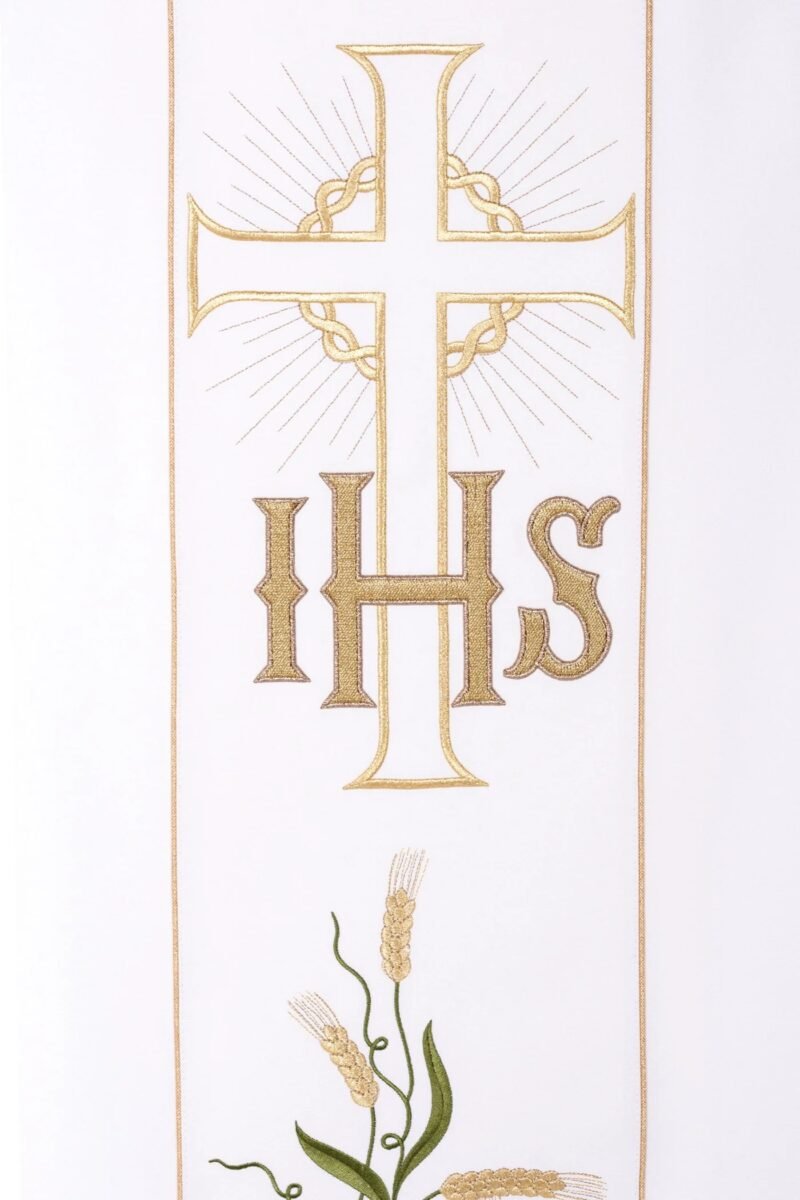 Ecru Embroidered Chasuble W71421