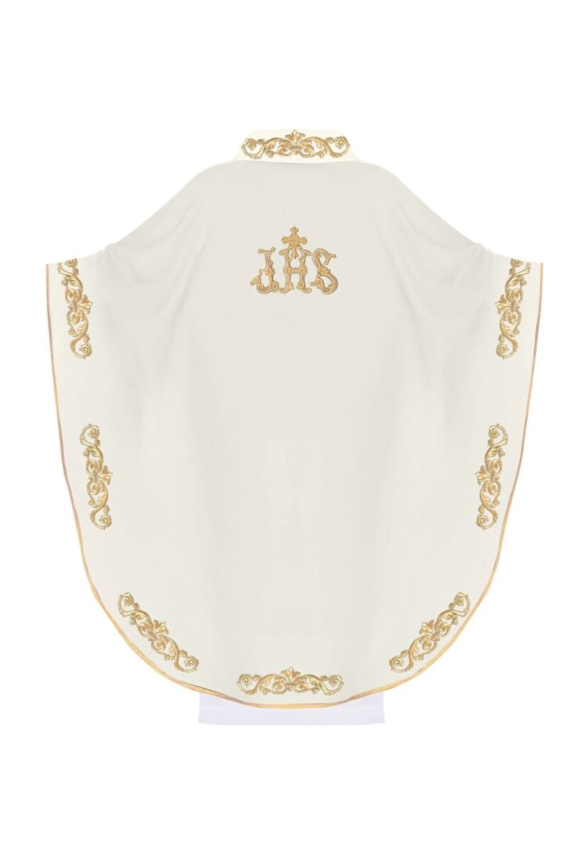 Ecru Embroidered Chasuble W71482