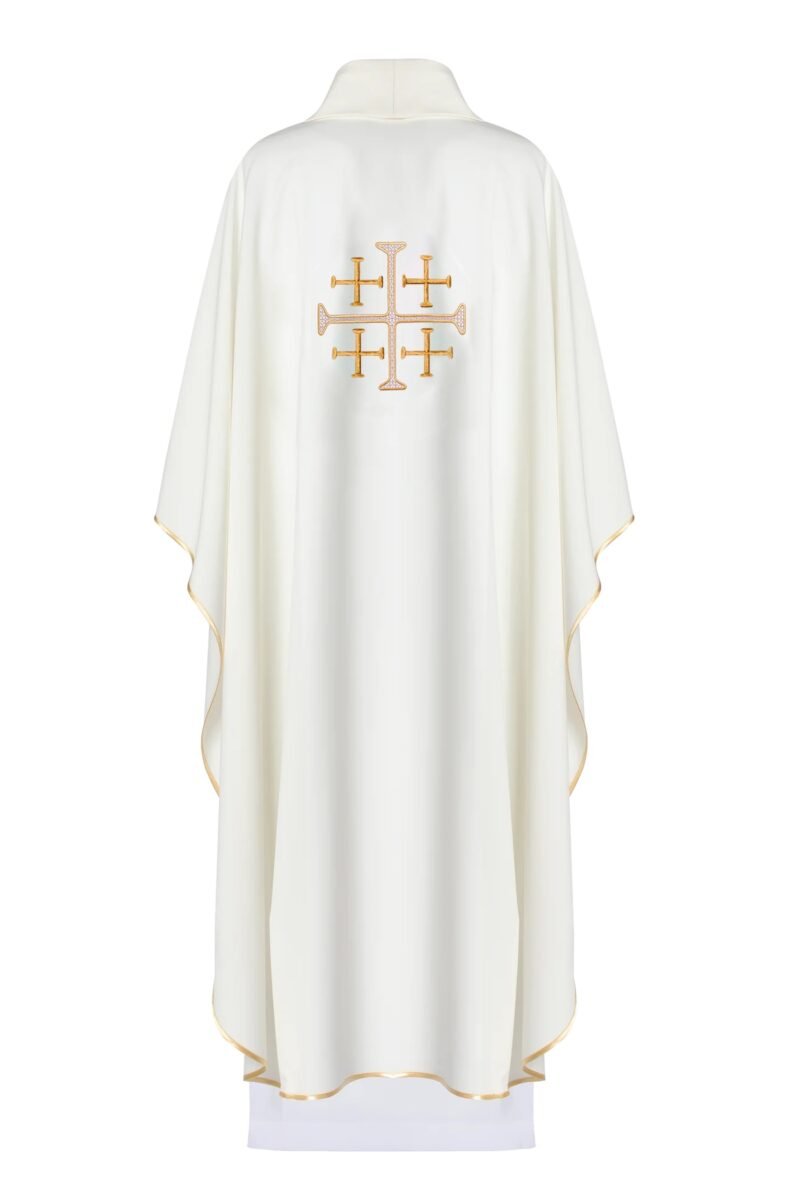 Ecru Embroidered Chasuble W71541