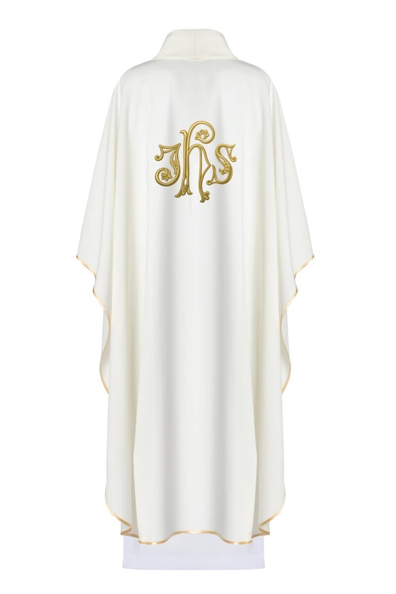 Ecru Embroidered Chasuble W71621