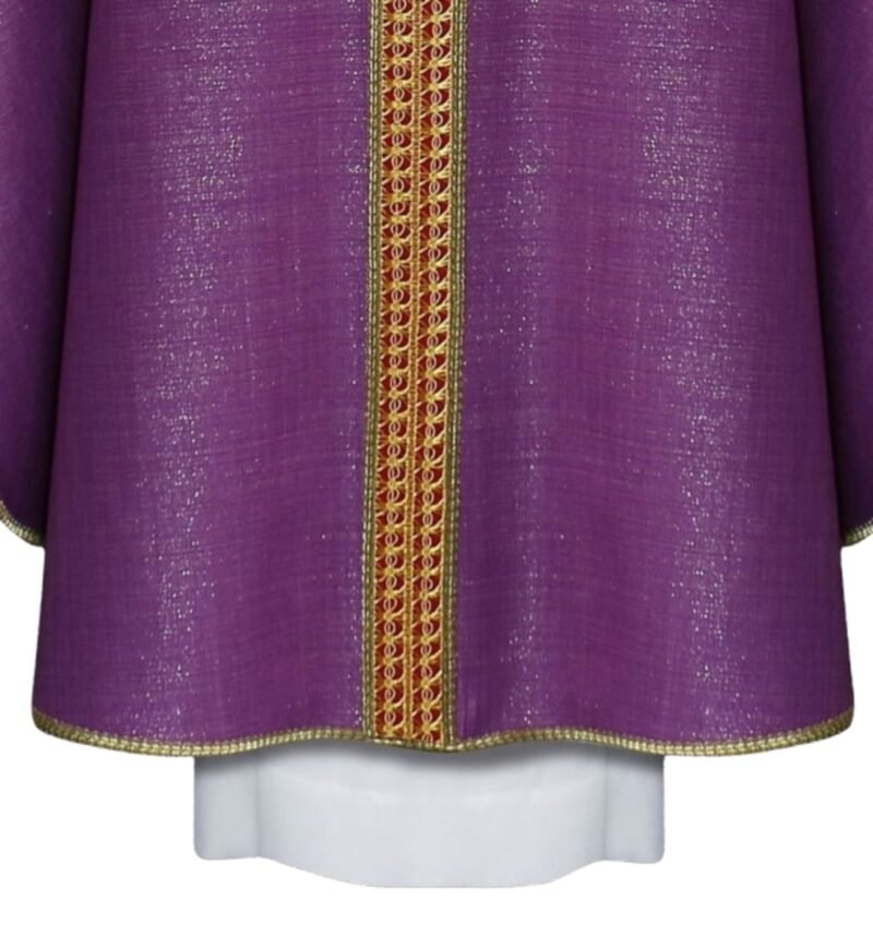 Purple Embroidered Chasuble FE90042