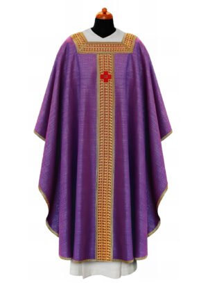 Purple Embroidered Chasuble FE9005
