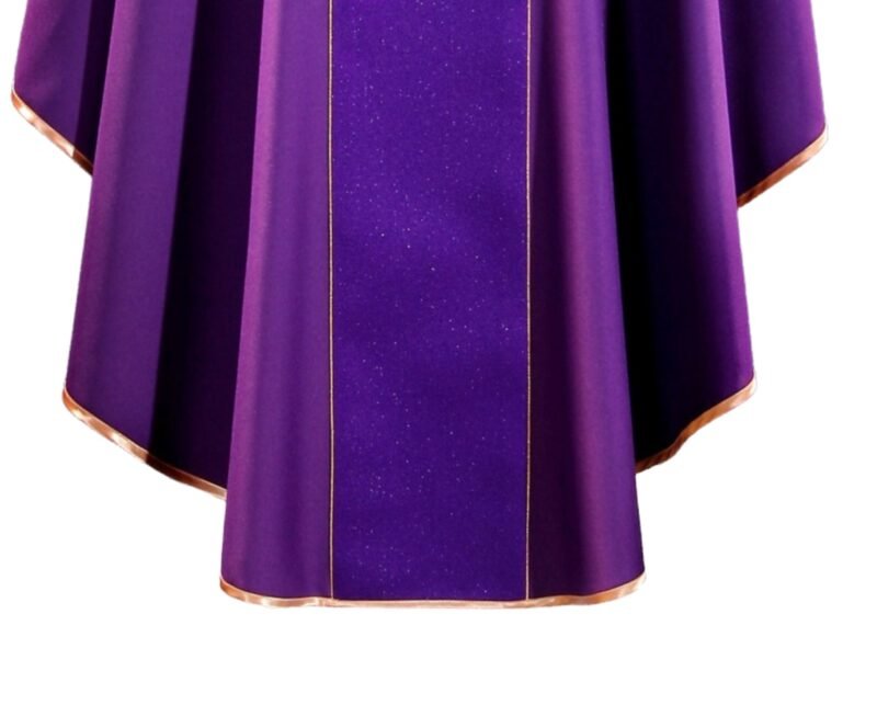 Purple Embroidered Chasuble FE90132