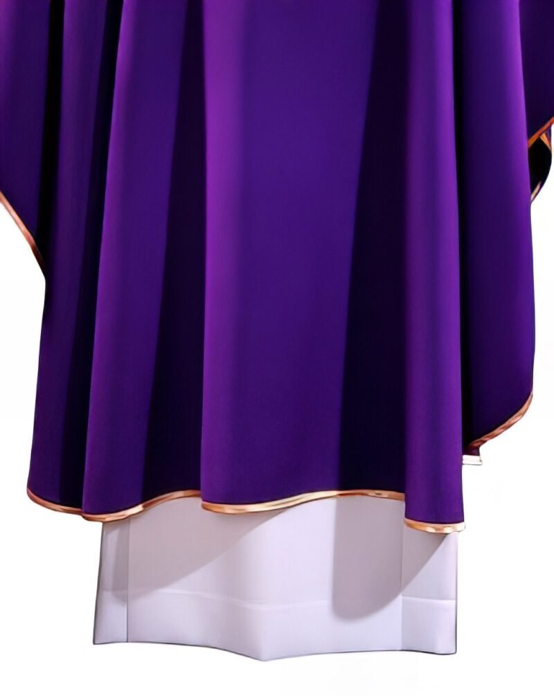 Purple Embroidered Chasuble FE90172