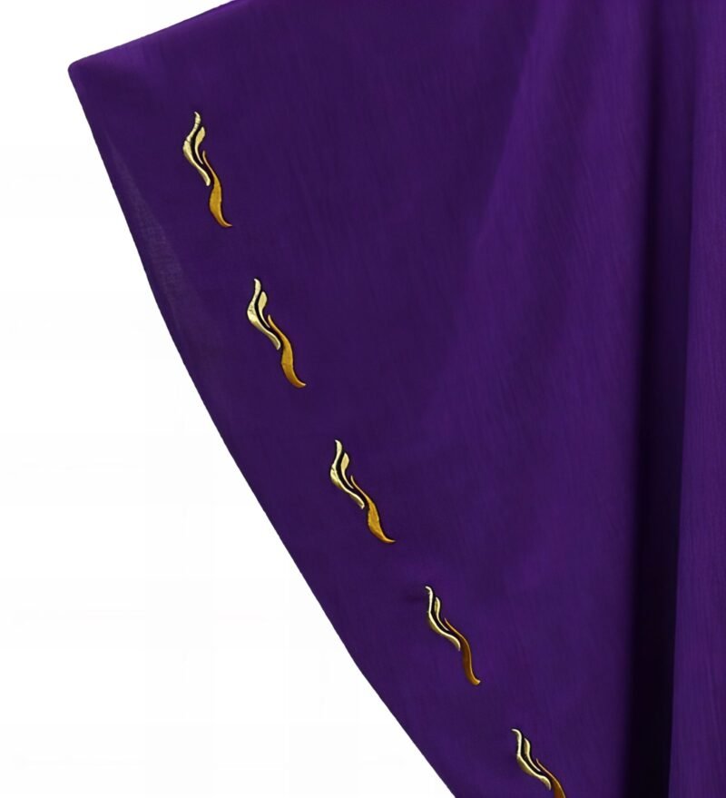 Purple Embroidered Chasuble FE90222