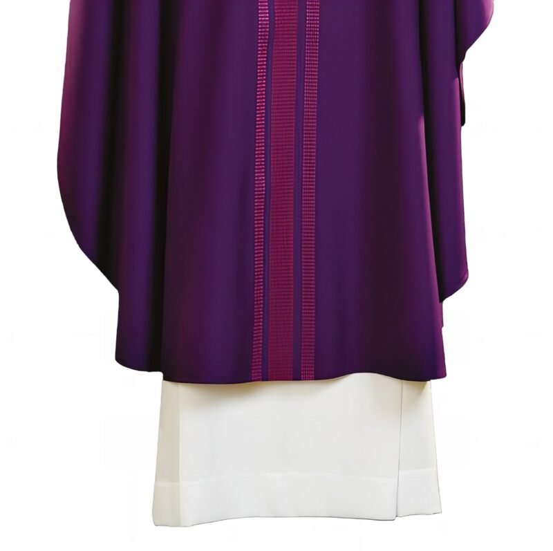 Purple Embroidered Chasuble FE90272