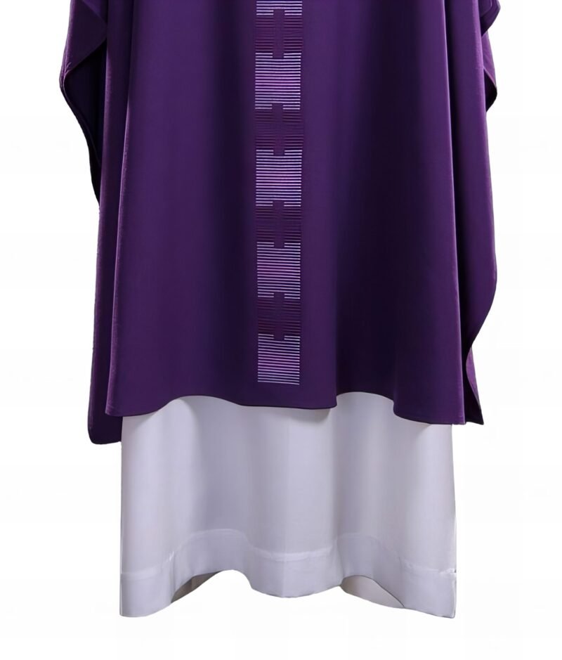 Purple Embroidered Chasuble FE90292
