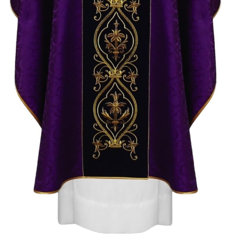 Purple Embroidered Chasuble FE90412