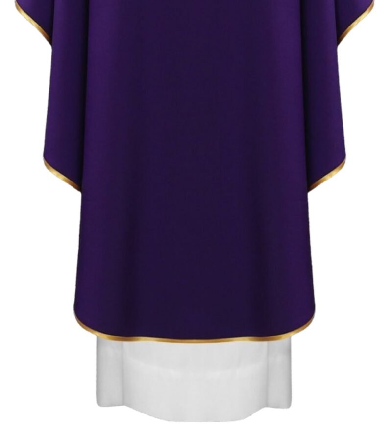 Purple Embroidered Chasuble FE90452
