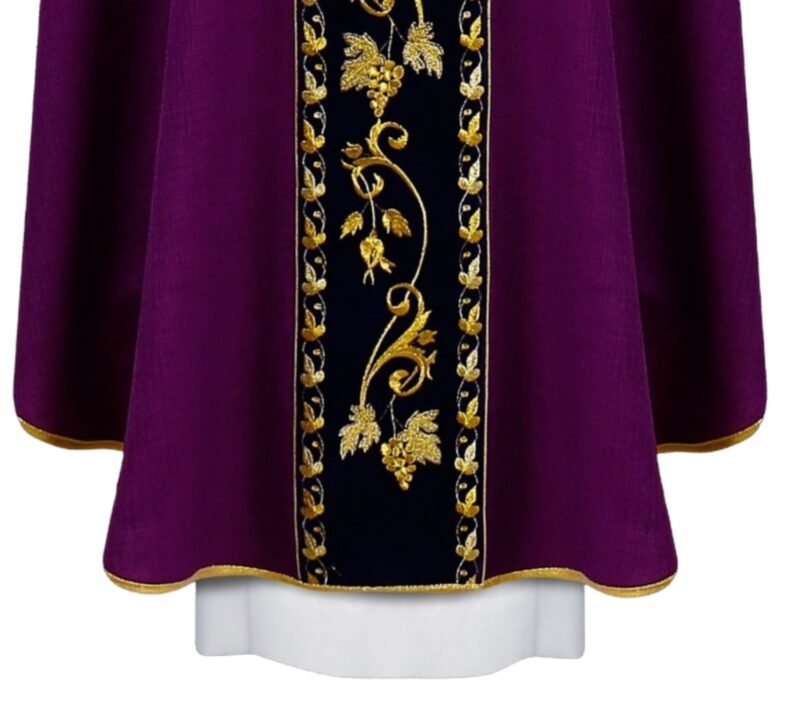 Purple Embroidered Chasuble FE90482