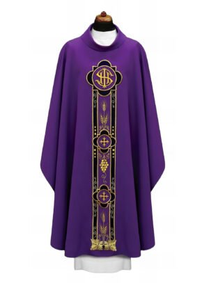 Purple Embroidered Chasuble FE9053