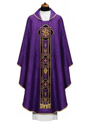 Purple Embroidered Chasuble FE9054