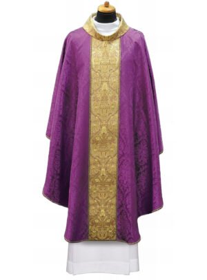 Purple Embroidered Chasuble FE9055