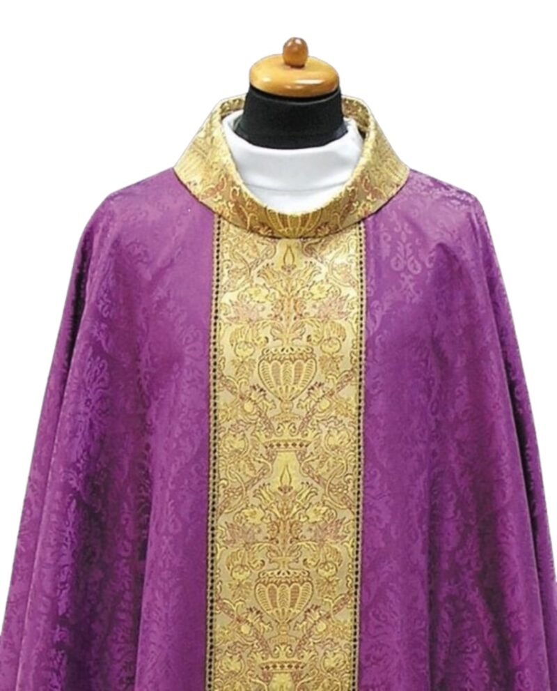 Purple Embroidered Chasuble FE90551