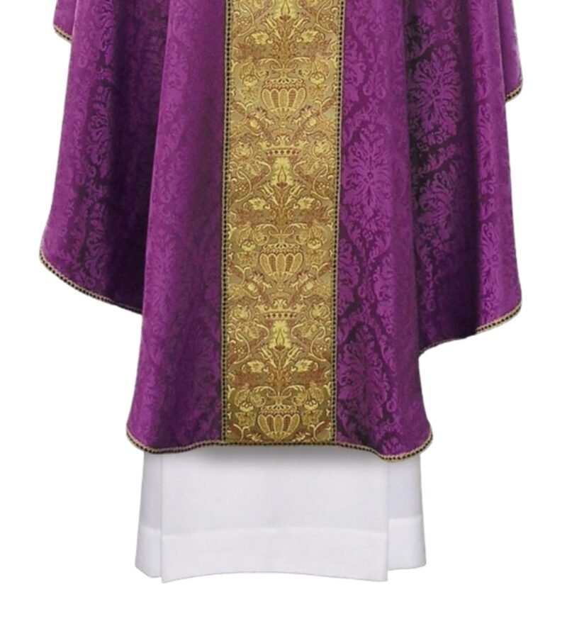 Purple Embroidered Chasuble FE90552