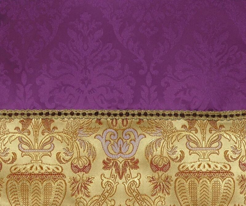 Purple Embroidered Chasuble FE90553