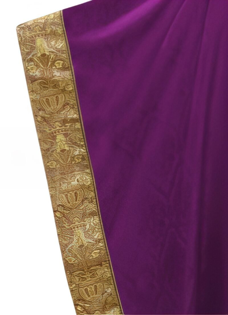 Purple Embroidered Chasuble FE90572