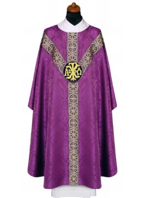 Purple Embroidered Chasuble FE9060