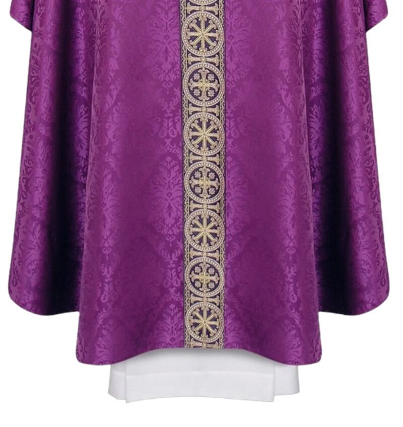 Purple Embroidered Chasuble FE90602
