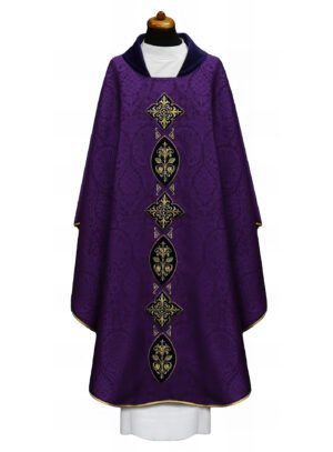 Purple Embroidered Chasuble FE9061