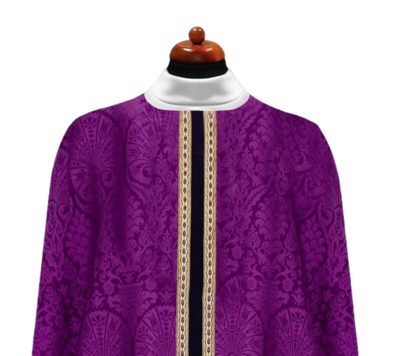 Purple Embroidered Chasuble FE90821