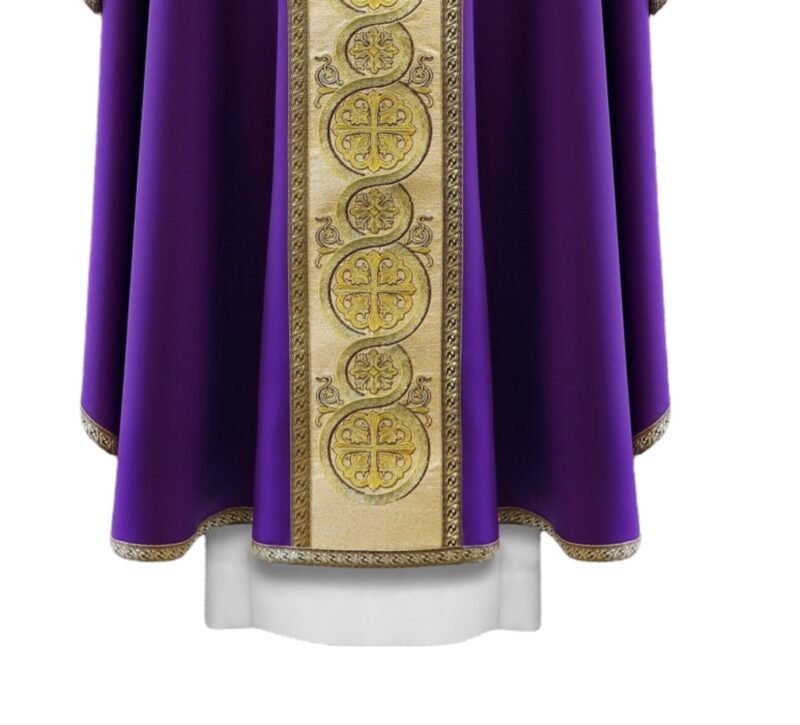 Purple Embroidered Chasuble FE90842