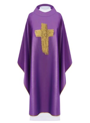 Purple Embroidered Chasuble FE9087