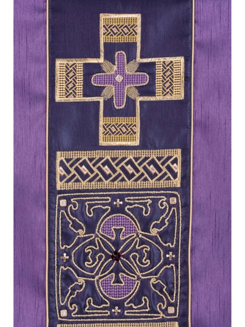 Purple Embroidered Chasuble FE90881
