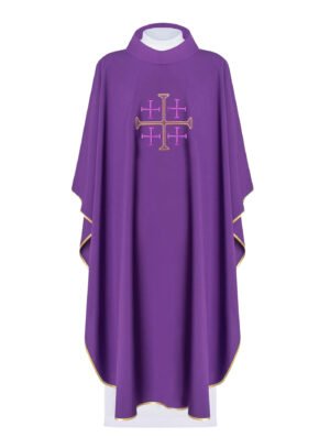 Purple Embroidered Chasuble FE9094