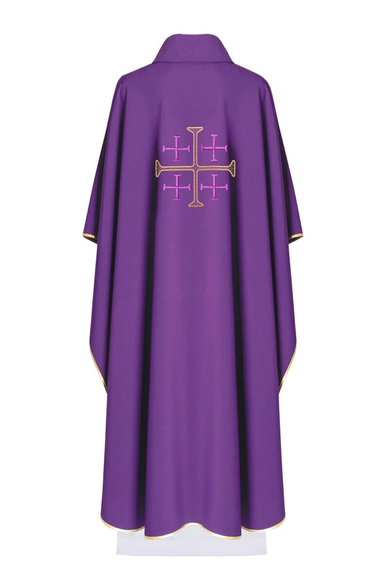 Purple Embroidered Chasuble FE90942