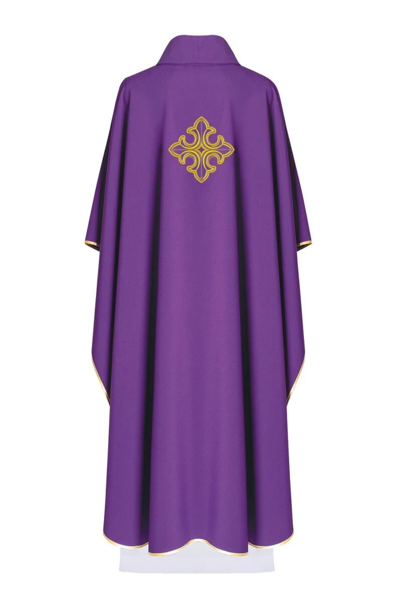 Purple Embroidered Chasuble FE90971