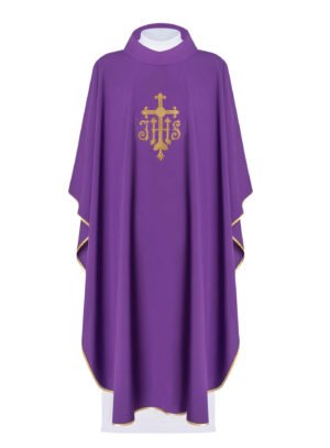 Purple Embroidered Chasuble FE9098