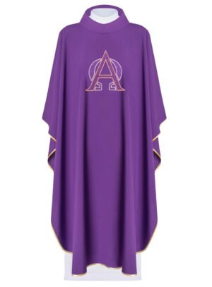 Purple Embroidered Chasuble FE9100