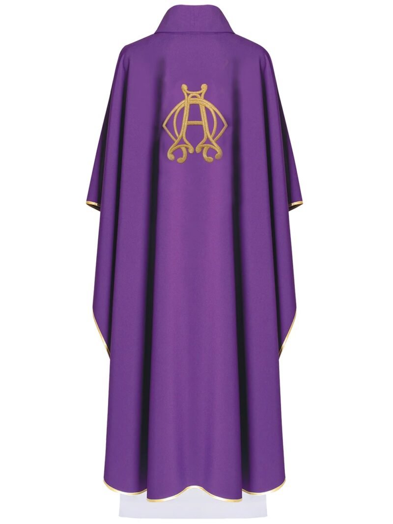 Purple Embroidered Chasuble FE91011