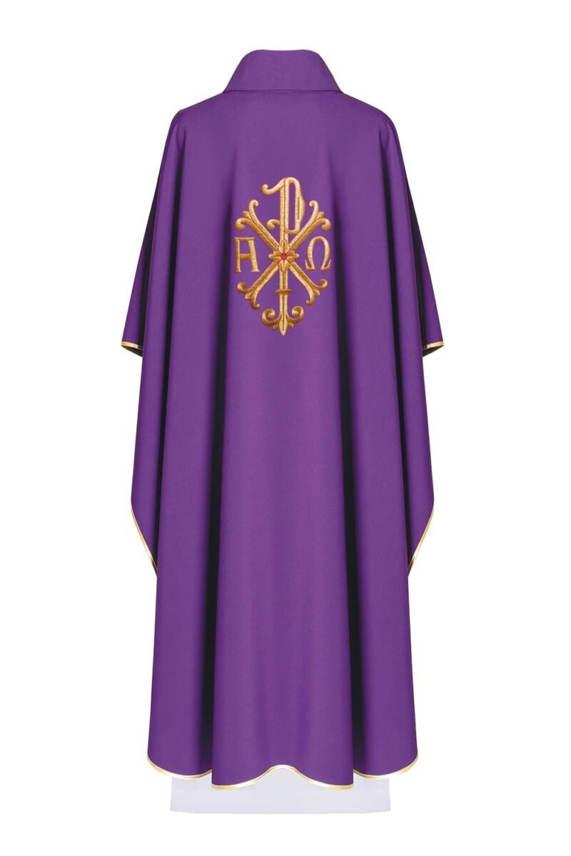 Purple Embroidered Chasuble FE91021