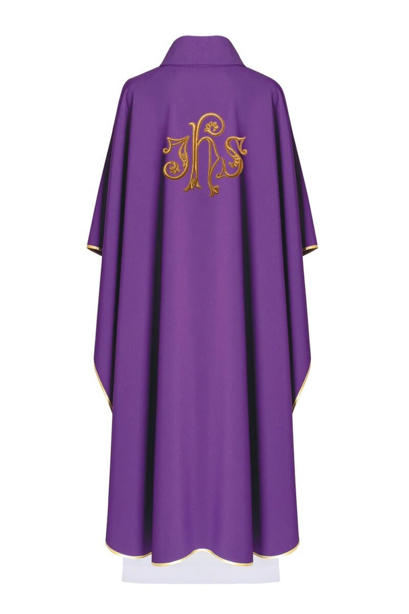 Purple Embroidered Chasuble FE91031