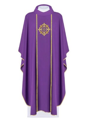 Purple Embroidered Chasuble FE9104
