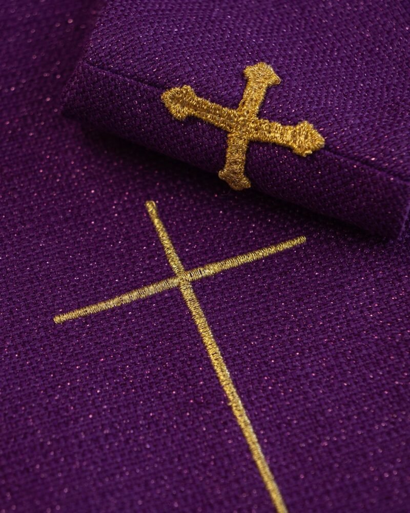 Purple Embroidered Chasuble FE91062