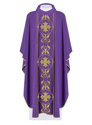 Purple Embroidered Chasuble FE9107