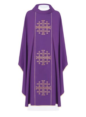 Purple Embroidered Chasuble FE9109