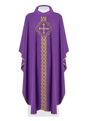 Purple Embroidered Chasuble FE9110