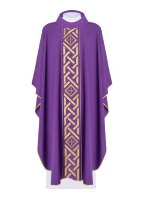 Purple Embroidered Chasuble FE9111