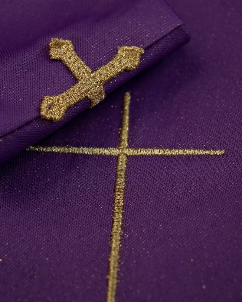 Purple Embroidered Chasuble FE91113